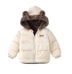 Tricycle Clothing Kids Boys & Girls Unisex Warm Full Sleeves Reversible Quilted Furr Jacket With Hood (4-5 Year, White)