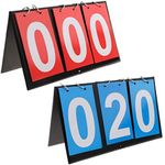 APORO 3 Digit Portable Table Top Scoreboard Flipper, Multi Sports Score Flip Scoreboard (0-999)