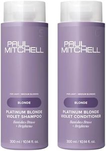 Paul Mitchell Platinum Blonde Gift Set, Purple Shampoo + Conditioner, For Brassy Hair