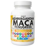 16-in-1 Ashwagandha, Maca, Fenugreek & Tongkat Ali Capsules for Men & Women | 9256mg High-Potency, Tribulus, Ginseng, Horny Goat Weed, | Libido , Muscle Building, Endurance, Male/Female Vitality, Workout Recovery & Energy Support | 90 Day Supply | Original Plus