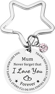 Mom Birthday Gifts for Mothers Day Gift Keychain from Daughter - Mother In Law Gifts from Daughter In Law - Mum Christmas Birthday Gifts for Mom Presents from Son