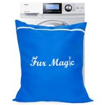 Fur Magic Pet Laundry Bag Keeps Your Washing Machine Free From Pet Hair Large Size, Removes Dog Cat Horse Rabbit Fur, Blue