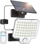 LUTEC Solar Lights Outdoor, 240 LED 3000LM Solar Powered Motion Sensor Flood Lights with Remote, Solar Flood Light with 3 Modes, Security Lights with 16.4Ft Cable IP65 Waterproof for Yard