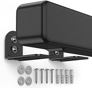 HomeMount Universal Soundbar Wall Mount - Adjustable Sound bar Mounts Mounting Shelf Stand Bracket for Samsung/TCL Channel Home Theater/LG/Vizio/Polk Audio/Klipsch/Insignia/JBL/Sony Sound Bars