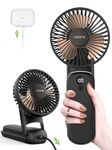 Funme 10000 Battery Power Bank Hand Fan, Portable Personal Fan with 35 Hours/Rechargeable Strong Wind 2024 Foldable Multifunction Desk Fan Exquisite USB Fan for Travel Outdoor