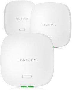 HPE Networking Instant On Access Point AP32 2x2 WiFi 6E Indoor Wireless Access Point (3 Pack) | Secure, Tri-Band, Future Ready | Power Source Not Included | US Model (S1T22A-3PACK)
