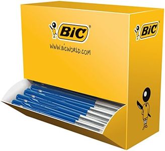 BIC M10 Clic - Bolígrafo de bola (trazo medio, 100 unidades), azul