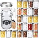 Cozcty 24 Pack 8 oz Mason Jars with