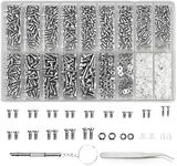 Glasses Screws and Nuts Assortment, 1000 Pcs Eyeglass Screws Kit Spectacles Repair Screws Glasses Repair Tool Kit with Tiny Screwdriver for Glasses, Sunglass, Eyeglasses, Watches Repair Replacement