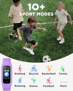 BIGGERFIVE Kids Fitness Tracker – Lilac Activity Watch