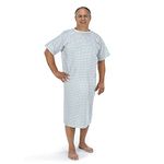 carebymail Unisex Hospital PATIENT GOWN - Wrap Around Style - Long Length Gown Healthcare