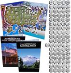 State Quarters 1999- 2009 & National Park Quarters 2010 - 2018 in a Map Book.