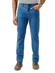 The Pant Project Slim Fit Mid Rise Stretchable Jeans for Men | Mens Denim Cotton Pants | Stylish Ankle Length Jean (36, Light Blue)