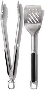 OXO Good Grips Grilling Tongs and Turner Set Black/Silver Set of 2