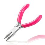 LEONTOOL Mini Long Nose Pliers Micro Needle Nose Pliers 3 Inch Chain Nose Pliers for Jewelry Making Mini Pliers Jewelery Making Tools for Bending Clamping Winding