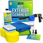 Ultimate Boat Cleaning Kit Boat Wash Soap & Foam Gun Cleaner Sponge Boat Cleaner Products & Microfiber Cloths Pontoon Boat Accessories Marine Boating Gifts for Men & Women Fishing Bass & RV Supplies