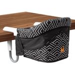 MTWML Portable High Chair for Table,Hook On High Chair That Attaches to Table,Space Saver Clip On Counter High Chair for Baby,Easy Clean Baby Feeding Seat with Carry Bag for Travel(Stripe-Black)