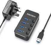 Powered USB Hub RSHTECH Aluminum 4-