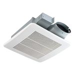 Drive Bathroom fan 50-80-100 CFM DC Energy-Saving Motor,Very Quiet Ventilation and Exhaust Fan, Ceiling or Wall Mounted Fan, CFM Adjustable,White