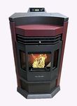 Comfortbilt HP22-N Pellet Stove Burgundy 8- lbs. Hopper Capacity EPA Approves with Smart Controller Function