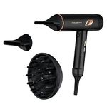 Rowenta Ultimate Experience Maestria CV9920 2000W Hair Dryer with Powerful Motor, Air Concentrator Nozzle and Diffuser, 3 Speeds and 3 Temperatures, Cold Air Button, Black