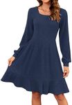 WNEEDU Womens Fall Dress 2024 Casua