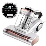 JIGOO J300 Mattress Vacuum Cleaner, 500W Anti Dust Mite Bed Vacuum Cleaner with UV Light and Dust Mite Sensor and Intelligent LED Display,13 KPa Suction Power