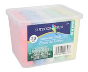 Greenbrier AJS - Outdoor Fun Colorful Sidewalk Chalk, 20-ct. - Ideal for homes, schools, daycare centers, summer camps, youth groups, and so much more.