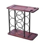 SSWERWEQ Wine rack Collection Wine Bottle Holder Iron Art Creative Wine Rack Classic Bottle Storage Holder Practical Decoration