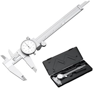 HDLNKAK Dial Caliper Shockproof Dial Caliper Precision Caliper with Watch 0-6" Range, 0.001” Resolution 6 Inch with 0.001" Precision Calipers 4-Way Measurement with Plastic Case