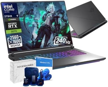 ASUS ROG Strix G18 Gaming Laptop, 18” 2.5K 16:10 144Hz/3ms, NVIDIA GeForce RTX 5070, Intel 24-Core Ultra 9 275HX, Thunderbolt 4, Wi-Fi 7, RGB Backlit KB, Windows 11 Pro (64 GB DDR5 RAM, 4 TB SSD)