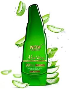 WOW Skin Science 99% Pure Aloe Vera Gel for Face, Skin & Hair - 150ml | Ultimate Gel For Glowing Skin | For Both Men and Women