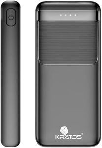 Kratos Legend Champ Power Bank 20000mAH, Fast Charging 22.5W, Triple Output (2 USB & 1 Type C), Power Delivery, Quick Charge Power Bank for iPhone, Android & Other Phones, BIS Certified,Made in India
