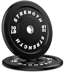 XDDIAS Bumper Plates, Olympic Bumper Plates Set, 2-Inch Rubber Weight Plates with Steel Insert for Weight Lifting and Strength Training - Sold in Single, Pairs or Sets