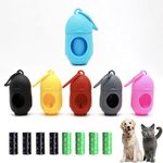 STOIQE Dog Poop Bags (135 Bags) With Dispenser for Waste Refuse Cleanup, Doggy Roll Replacements for Outdoor Puppy Walking and Travel, Leak Proof and Tear Resistant, Thick Plastic