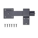 5.5" Fence Flip Gate Latch/Barn Door Flip Hardware Farm Lock, Matte Black, Heavy Duty Wrought Iron, Matte Black