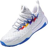 PEAK Men's Sneakers, Lou Williams Lightning Sport Shoes for Basketball, Running, Walking, White, 10