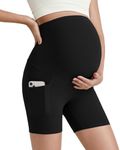 G4Free Maternity Biker Shorts Over 