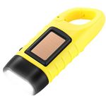 Simpeak Emergency Flashlight - Hand Crank LED, Solar Powered Dynamo Carabiner Energy Rechargeable for Camping, Climbing, Hiking