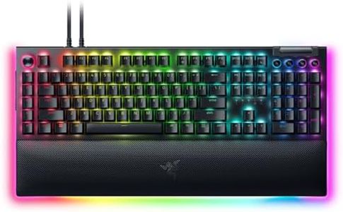 Razer BlackWidow V4 Pro - Mechanical Gaming Keyboard with Razer Chroma™ RGB - Razer Yellow Mechanical Switches - Black