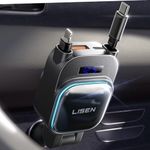 LISEN Retractable Car Charger 4 in 1, 96W USB C Car Adapter [2025 Updated] for iPhone 16 Car Charger Fast Charging, Valentines Gifts for Women Men, Car Accessories USBC Car Charger for iPhone 16 15 14
