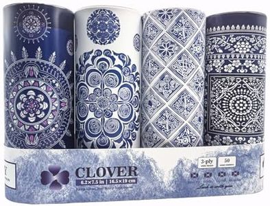 Car Tissues with Lotion, car Tissues Holder for Car, 4 Packs Car Tissue Cylinder for Car Cup Holder, Facial Tissues Tube Box, Travel Tissues