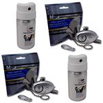 Minder Self Defence Criminal Identifier Spray - UK Legal Alternative to Pepper Spray - Personal Security Safety Deterrent (2 Red Alert Sprays + 2 Alarms)