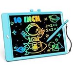 Derabika Toys for 3 4 5 Year Old Boys, 10inch LCD Writing Tablet Color Drawing Board for Kids, Toddler Boy Toys Birthday Educational Toys Homeschool Supplies for Boys and Girls Age 3-7(Blue)