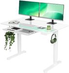 INNOVAR Glass Standing Desk with Dr