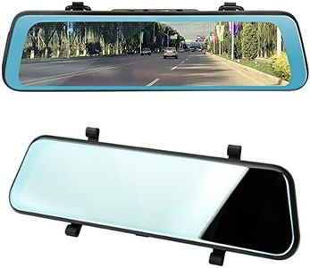 Mirror Dash Cam Backup Camera,Full HD Smart Rearview Mirror for Cars & Trucks, Front and Rear View Dual Cameras, Night Vision, Parking Assistance