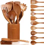 Mooues 12 Piece Wooden Spoons for C