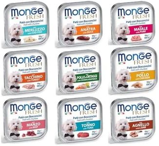 Monge fresh Patè cibo umido in scatola per cani 100 grammi confezione da 32 (Tacchino)