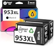 Smart Ink Compatible Ink Cartridge Replacement for HP 953XL 953 XL 2 Multipack (2 Black XL) with Advanced Chip Technology to use with HP Officejet pro 7720 7730 7740 8710 8715 8720 8725 Printer