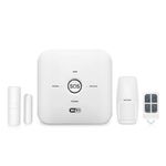 ROCKTECH Wireless Smart Security Alarm System with Remote Tag, Motion Sensor & Door Sensor, SMS/Phone Alerts, WiFi & GSM Sim Connection and Tuya App Control